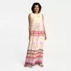 Frances Valentine NEW ARRIVALS Endora Halter Gown Pink Multi