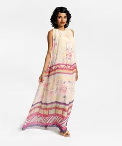 Frances Valentine NEW ARRIVALS Endora Halter Gown Pink Multi