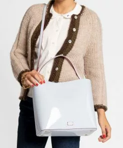 Frances Valentine HANDBAGS Astrid Shoulder Bag Vegan Leather Starlight Blue