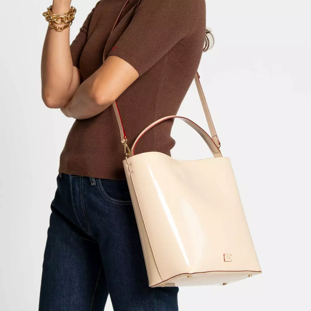 Frances Valentine HANDBAGS Astrid Shoulder Bag Vegan Leather Shifting Sand 4 Frances Valentine HANDBAGS Astrid Shoulder Bag Vegan Leather Shifting Sand