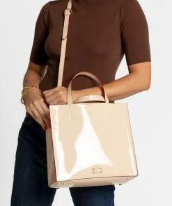 Frances Valentine HANDBAGS Margo Tote Vegan Leather Shifting Sand