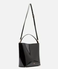 Frances Valentine HANDBAGS Astrid Shoulder Bag Vegan Leather Black