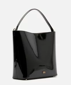 Frances Valentine HANDBAGS Astrid Shoulder Bag Vegan Leather Black
