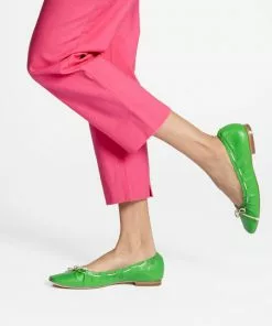 Frances Valentine SHOES Ava Ballerina Flat Nappa Green