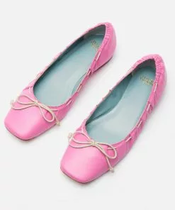 Frances Valentine SHOES Ava Ballerina Flat Nappa Pink