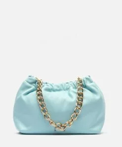 Frances Valentine HANDBAGS Bici Chain Pouch Light Blue