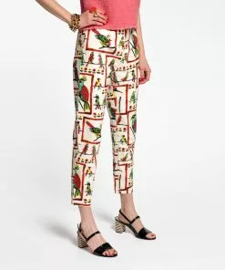 Frances Valentine Lucy Stretch Cotton Pant Bird Is The Word APPAREL