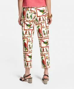 Frances Valentine Lucy Stretch Cotton Pant Bird Is The Word APPAREL