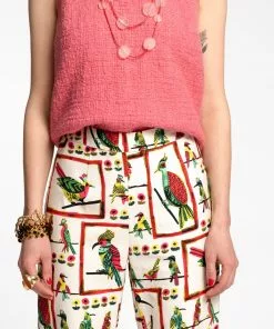 Frances Valentine Lucy Stretch Cotton Pant Bird Is The Word APPAREL