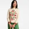 Frances Valentine Wool Fringe Crewneck Barberton Daisy 2 Frances Valentine Wool Fringe Crewneck Barberton Daisy