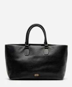 Frances Valentine Beatrice Tote Tumbled Leather Black