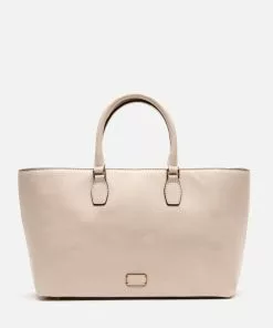 Frances Valentine Beatrice Tote Tumbled Leather Oyster