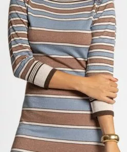 Frances Valentine APPAREL Bianca Maxi Dress Blue Brown