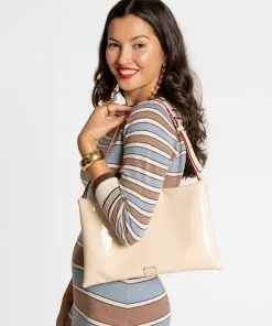 Frances Valentine Pooch Shoulder Bag Vegan Leather Shifting Sand