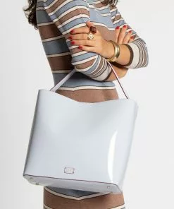 Frances Valentine HANDBAGS Astrid Shoulder Bag Vegan Leather Starlight Blue