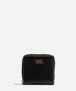 Frances Valentine Accessories Roosevelt Small Zip Wallet Black Oyster
