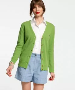 Frances Valentine Collegiate Sweater Green