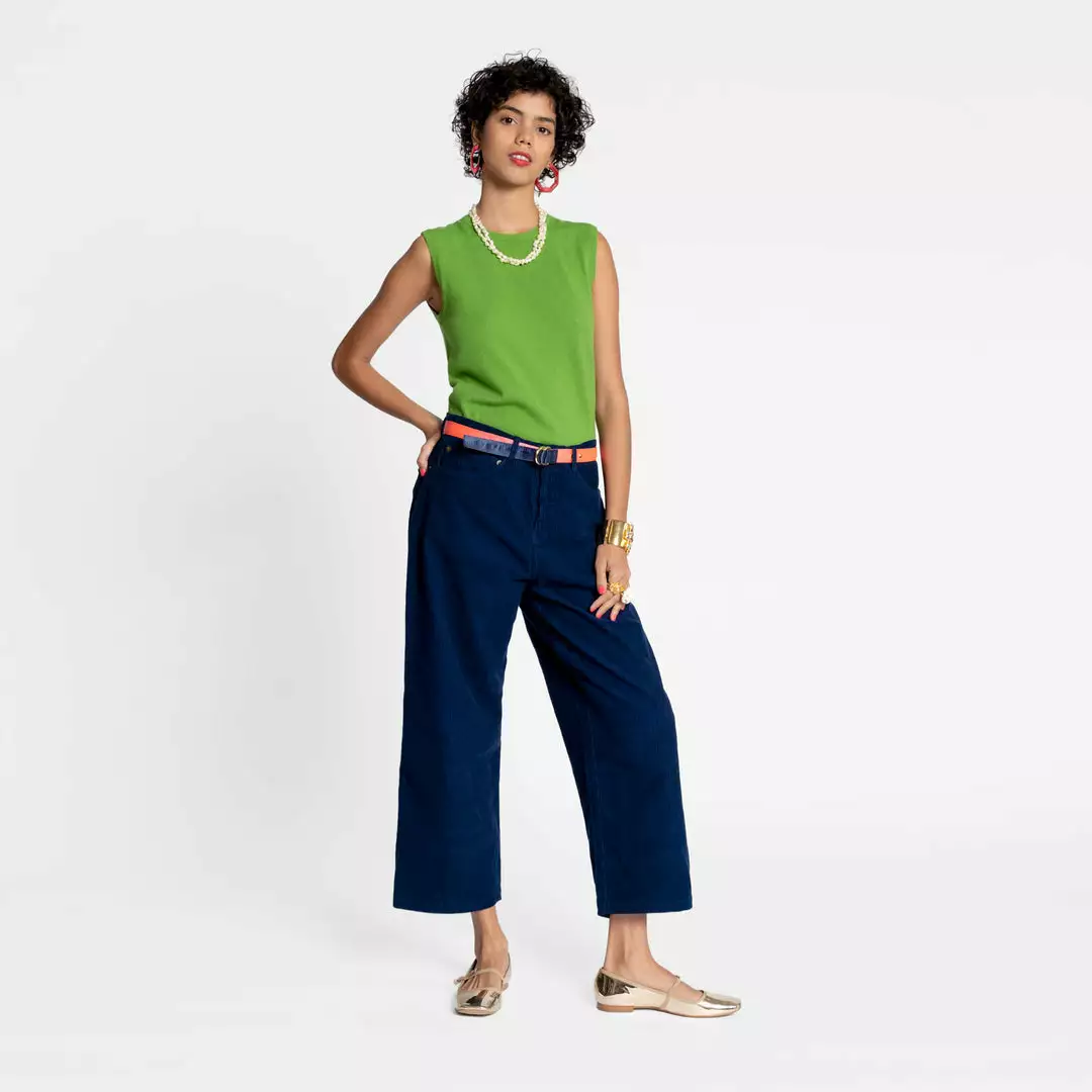 Frances Valentine APPAREL Jane Corduroy Pant Navy 4 Frances Valentine APPAREL Jane Corduroy Pant Navy