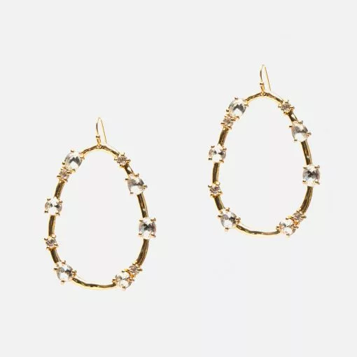 KJL Celestial Hoop Earring Gold JEWELRY 5 KJL Celestial Hoop Earring Gold JEWELRY
