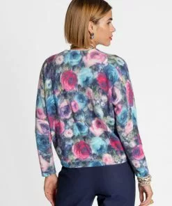 Frances Valentine Top Rated Darling Cardigan Jewel Multi