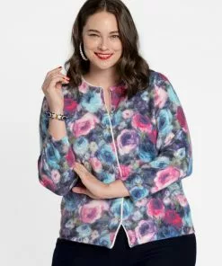 Frances Valentine Top Rated Darling Cardigan Jewel Multi