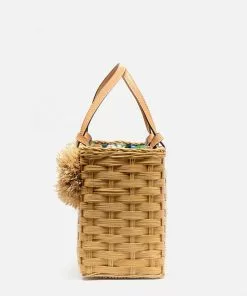 Frances Valentine Edie Wicker Tote Natural 10 Frances Valentine Edie Wicker Tote Natural
