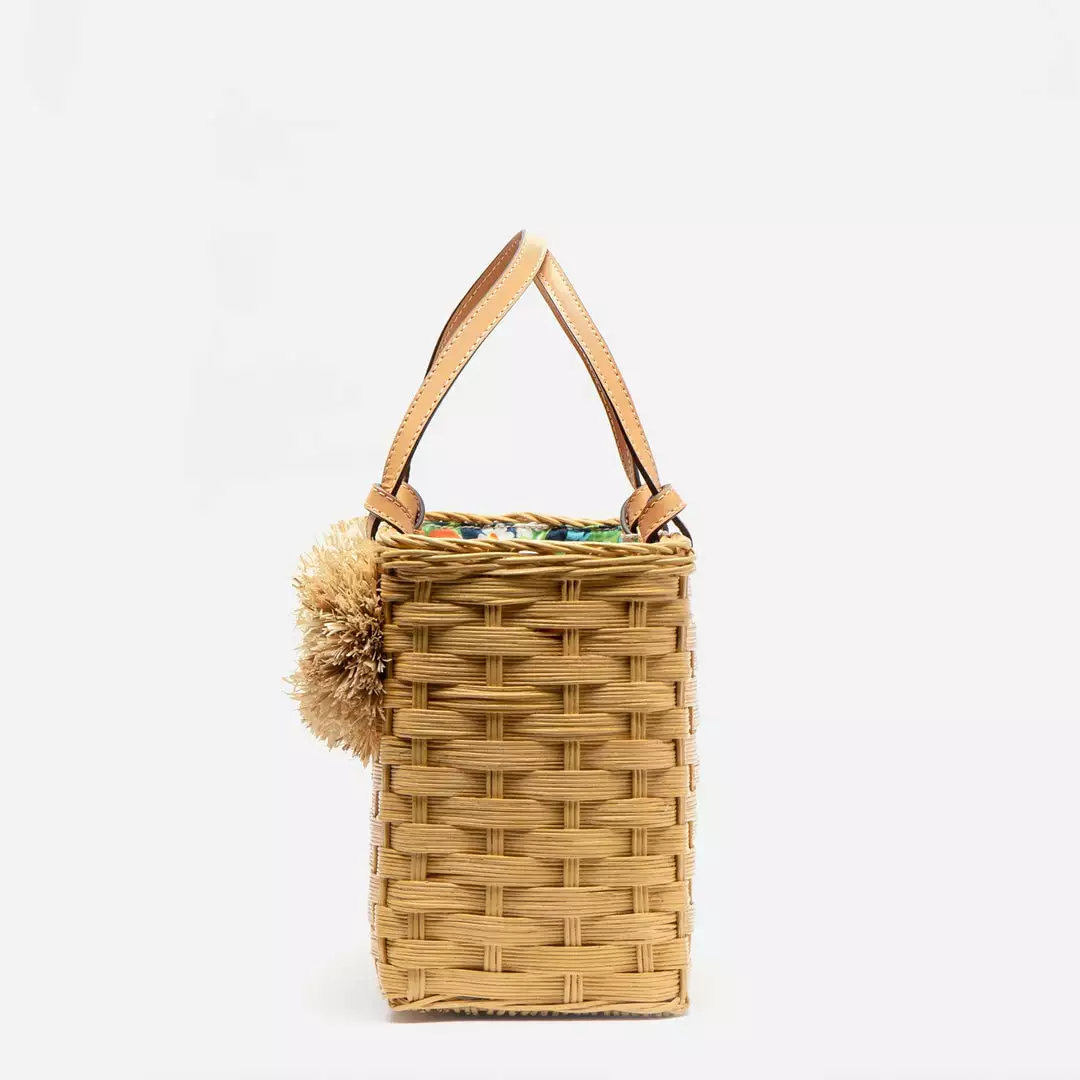 Frances Valentine Edie Wicker Tote Natural 6 Frances Valentine Edie Wicker Tote Natural