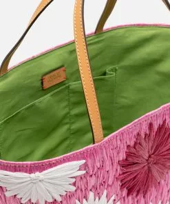 Frances Valentine Embroidered Flower Basket Pink Multi 7 Frances Valentine Embroidered Flower Basket Pink Multi