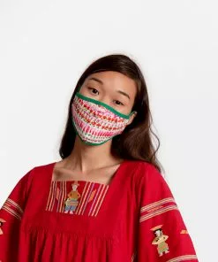 Frances Valentine Fitted Mask Flowerfields Print SALE