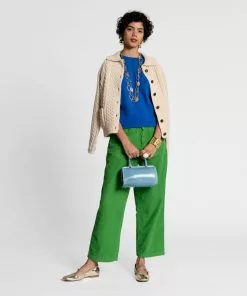 Frances Valentine Knit Shell Blue