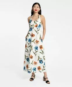 Frances Valentine Malia Halter Dress Waffleweave Iris NEW ARRIVALS