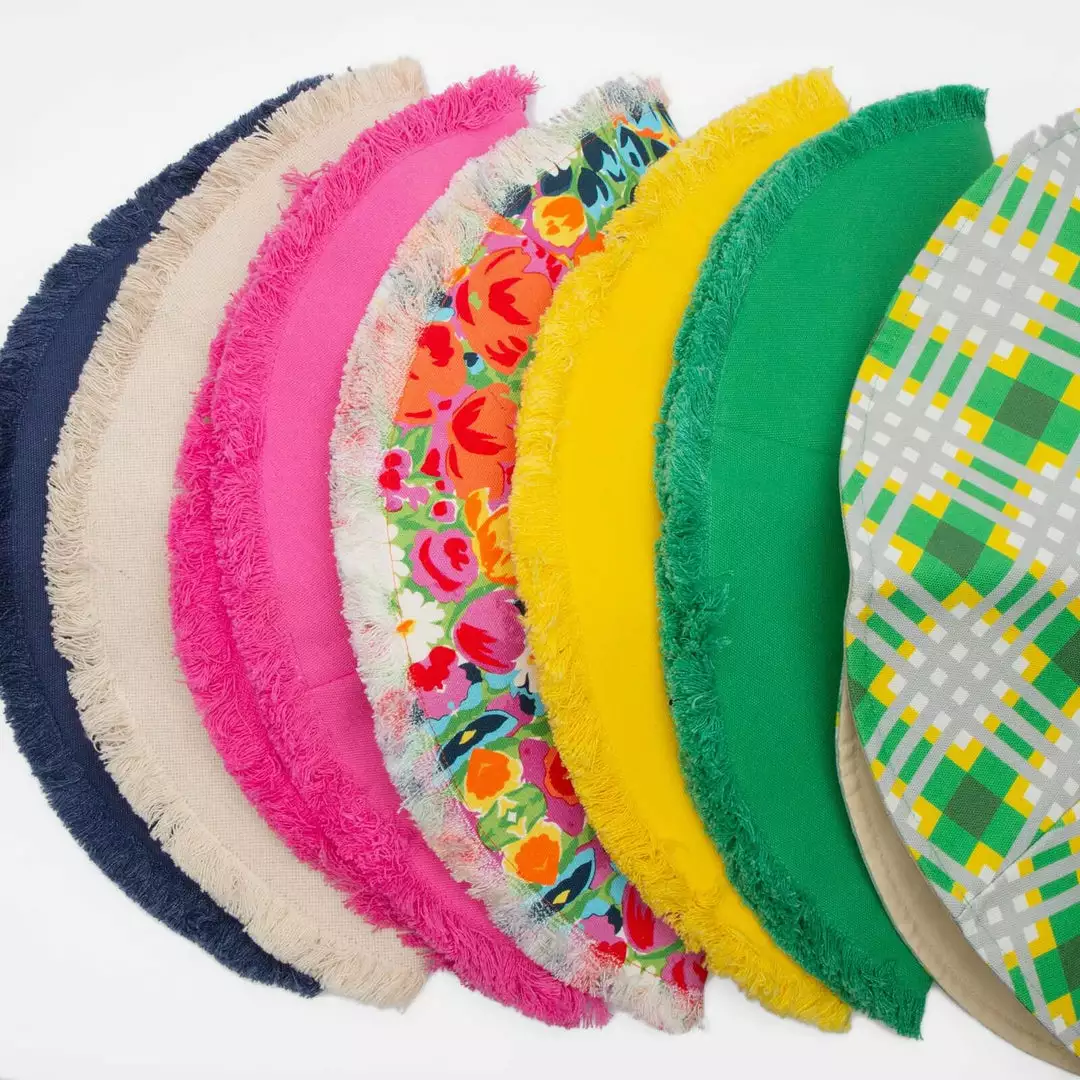 Hat Attack Best Sellers Canvas Fringe Hat Pink 4 Hat Attack Best Sellers Canvas Fringe Hat Pink