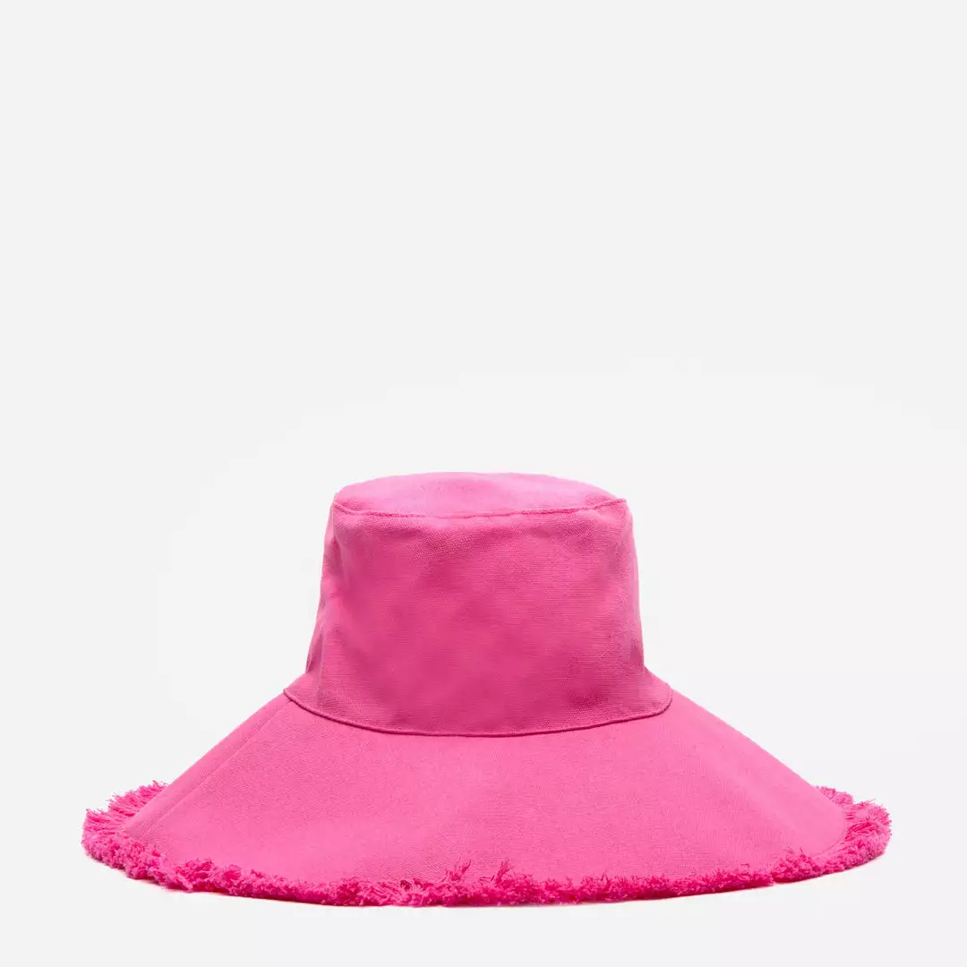 Hat Attack Best Sellers Canvas Fringe Hat Pink 3 Hat Attack Best Sellers Canvas Fringe Hat Pink