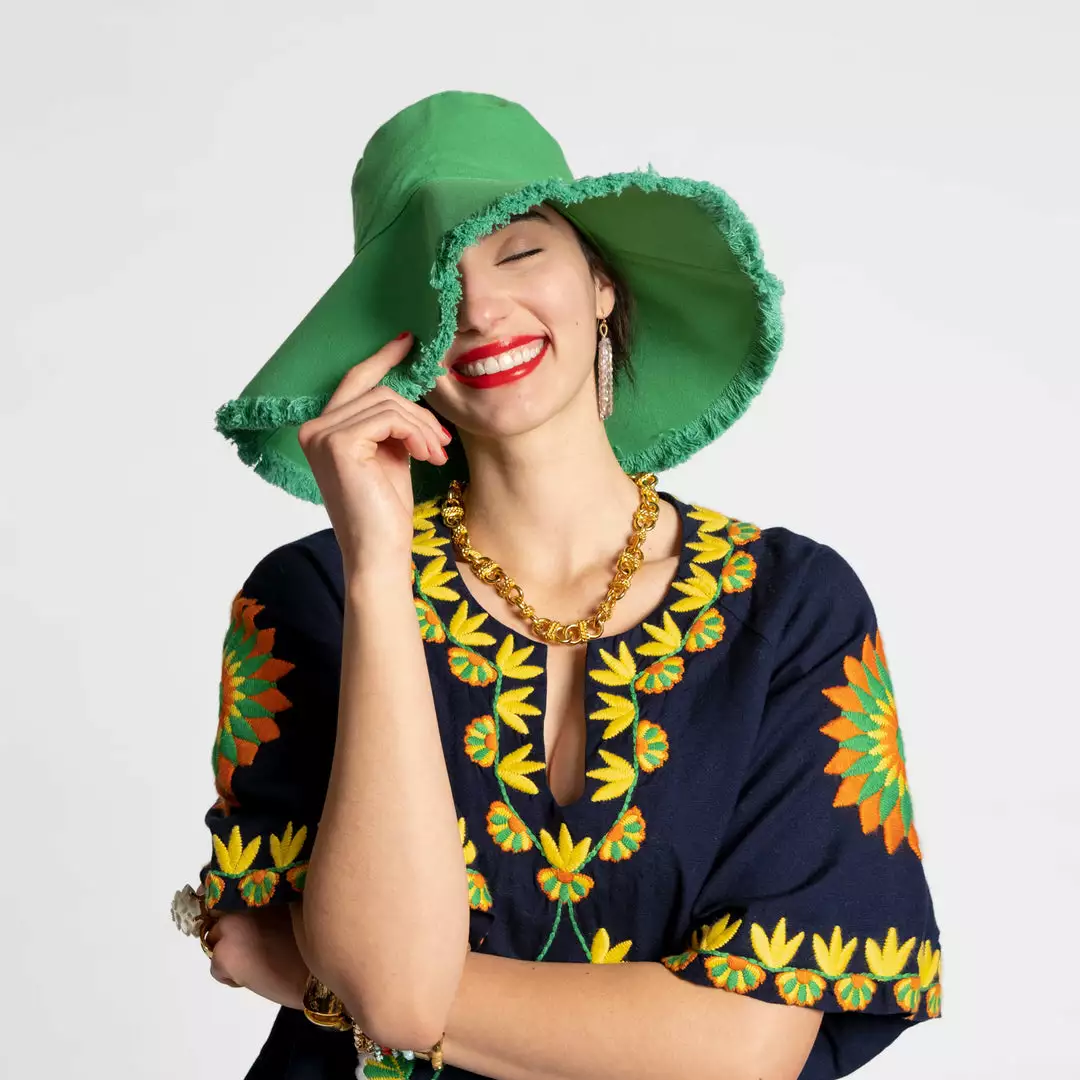 Hat Attack Best Sellers Canvas Fringe Hat Pink 5 Hat Attack Best Sellers Canvas Fringe Hat Pink