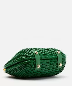 Frances Valentine HANDBAGS Hen Wicker Basket Green 12 Frances Valentine HANDBAGS Hen Wicker Basket Green