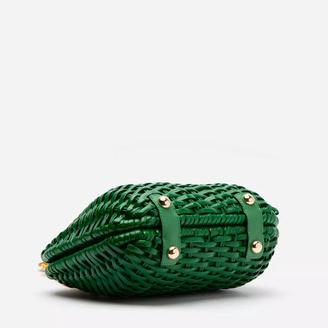 Frances Valentine HANDBAGS Hen Wicker Basket Green 6 Frances Valentine HANDBAGS Hen Wicker Basket Green