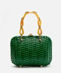 Frances Valentine HANDBAGS Hen Wicker Basket Green 13 Frances Valentine HANDBAGS Hen Wicker Basket Green