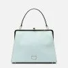 Frances Valentine Jackie Frame Bag Boarskin Light Blue 1 Frances Valentine Jackie Frame Bag Boarskin Light Blue