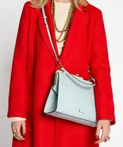 Frances Valentine Jackie Frame Bag Boarskin Light Blue