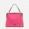 Frances Valentine NEW ARRIVALS Jackie Croc Embossed Leather Pink