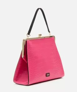 Frances Valentine NEW ARRIVALS Jackie Croc Embossed Leather Pink
