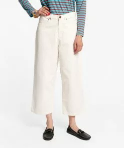 Frances Valentine Jane Corduroy Pant White