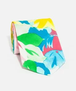 J. Press J.Press X FV Men's Tie Hibiscus