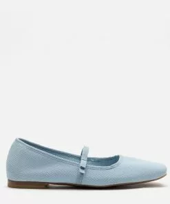 Frances Valentine Jude Mary Jane Knit Light Blue