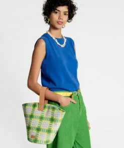 Frances Valentine Knit Shell Blue