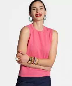 Frances Valentine Knit Shell Pink