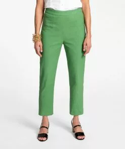 Frances Valentine Lucy Stretch Cotton Pant Green Elyce's Picks