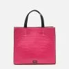 Frances Valentine HANDBAGS Margot Tote Croc Emboss Pink