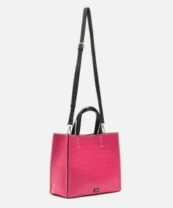 Frances Valentine HANDBAGS Margot Tote Croc Emboss Pink 7 Frances Valentine HANDBAGS Margot Tote Croc Emboss Pink