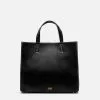Frances Valentine Margo Tote Tumbled Leather Black